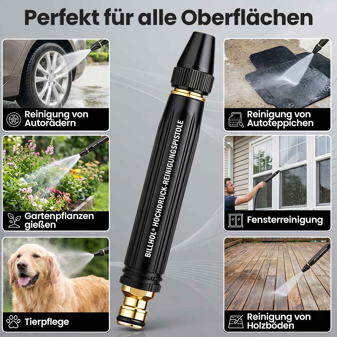Billhol® StormBlast Hochdruck-Reinigungspistole💥💥Duo-Funktionsdüsen für die sekundenschnelle Reinigung verschiedenster Oberflächen
