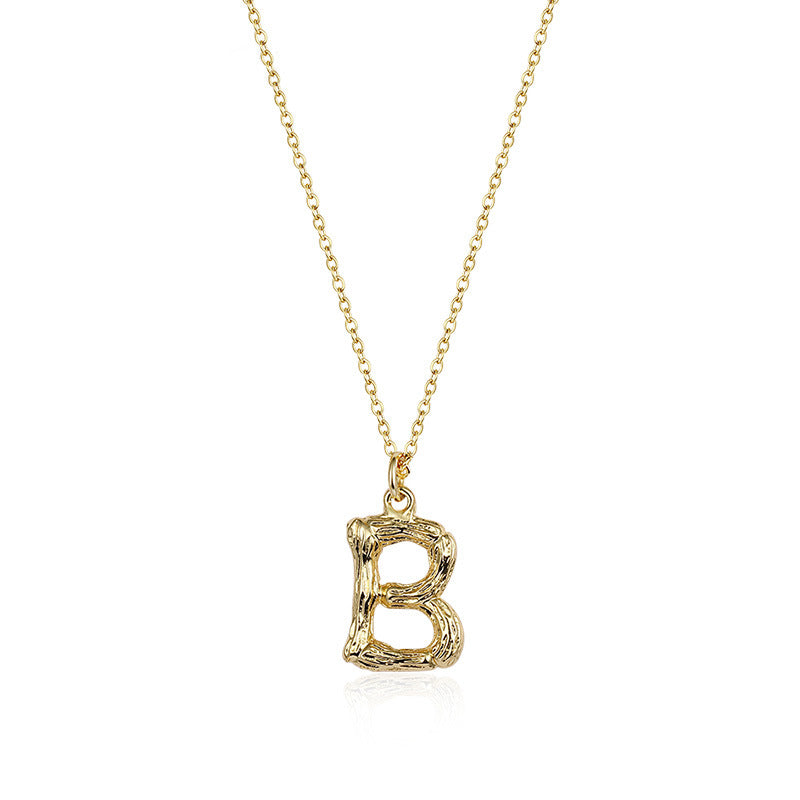Initialen-Anhänger-Halskette｜(Letter A-Z)