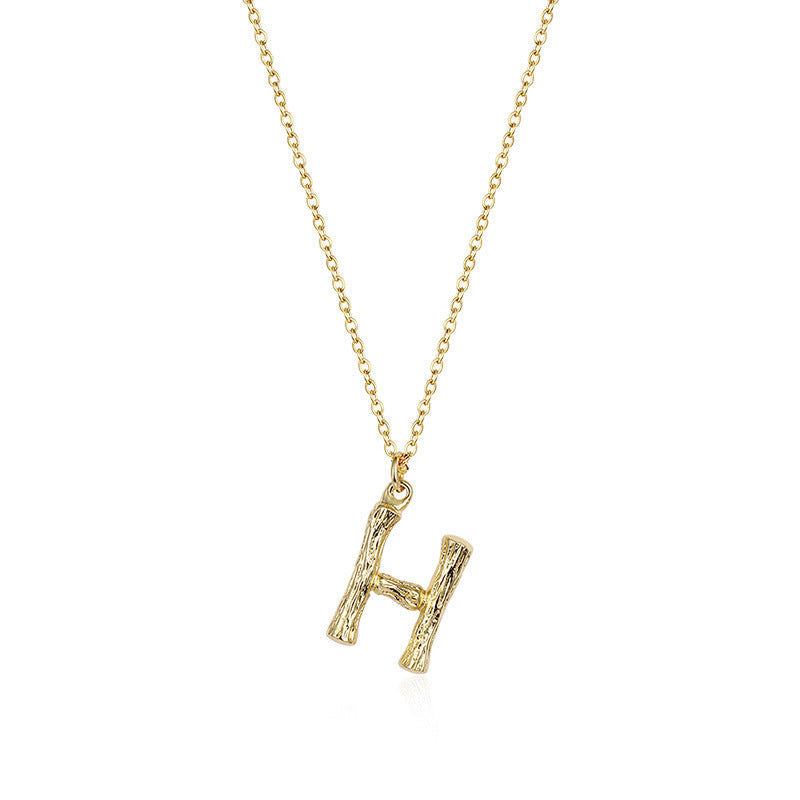 Initialen-Anhänger-Halskette｜(Letter A-Z)