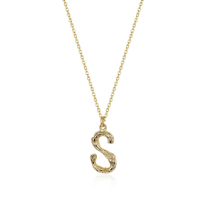 Initialen-Anhänger-Halskette｜(Letter A-Z)